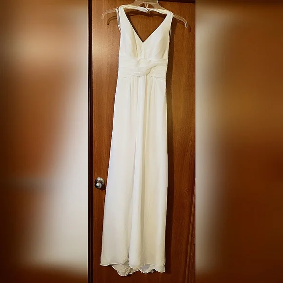 David's Bridal | Dresses | Davids Bridal White Wedding Dress | Poshmark